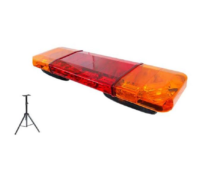 advising emergency vehicle directional warning strobe light bar_blue